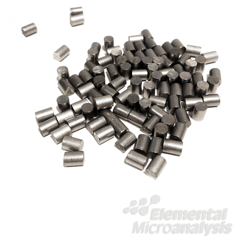 OBSOLETE see B2461 for recommended replacement

Zirconium Pin Std 0.1GM Approximate values 14ppmH 50ppmN 1405ppmO 0.0014%H 0.005%N 0.1405%O See certificate M20335506. 10gm